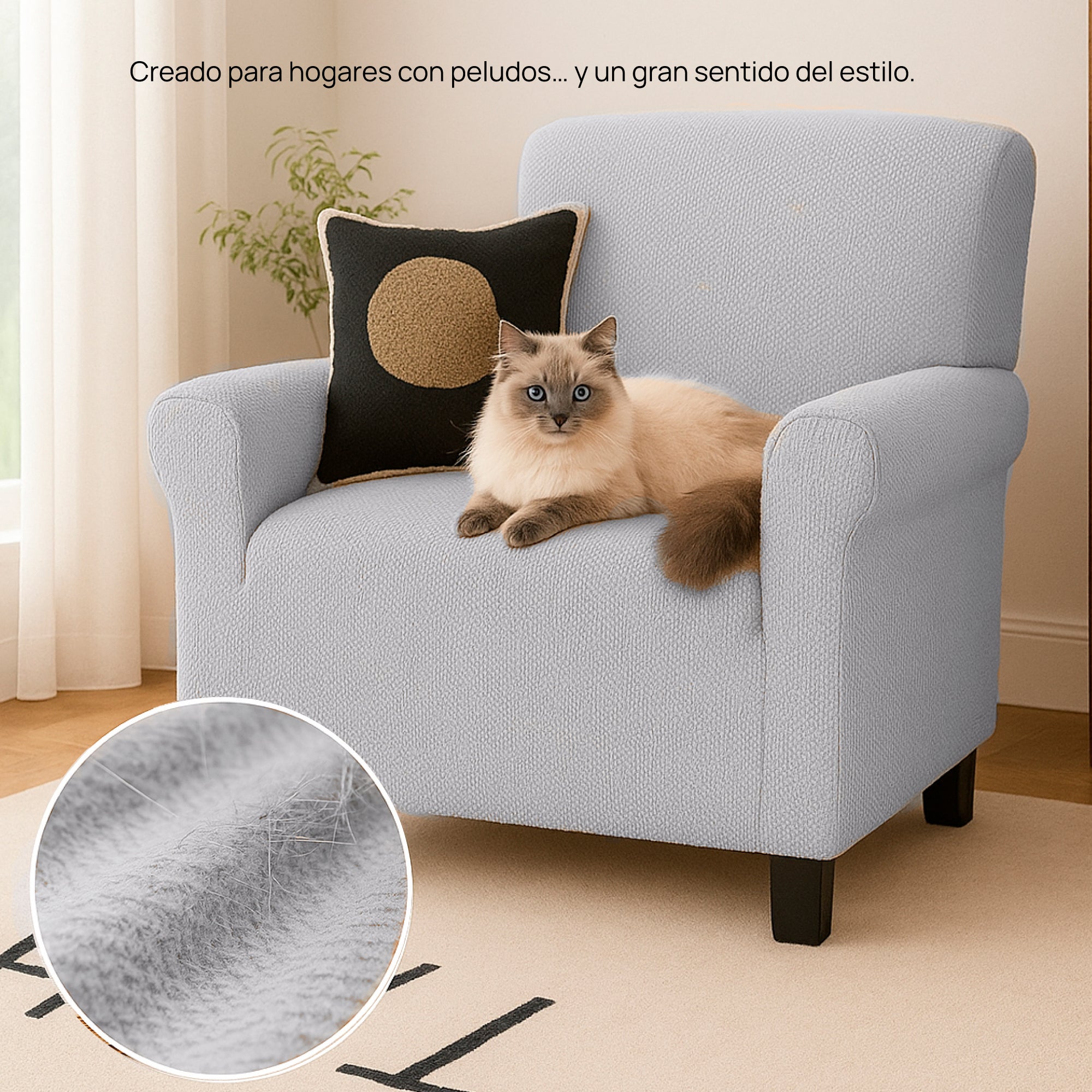 Forro protector bielástico Java para sofá 1 puesto