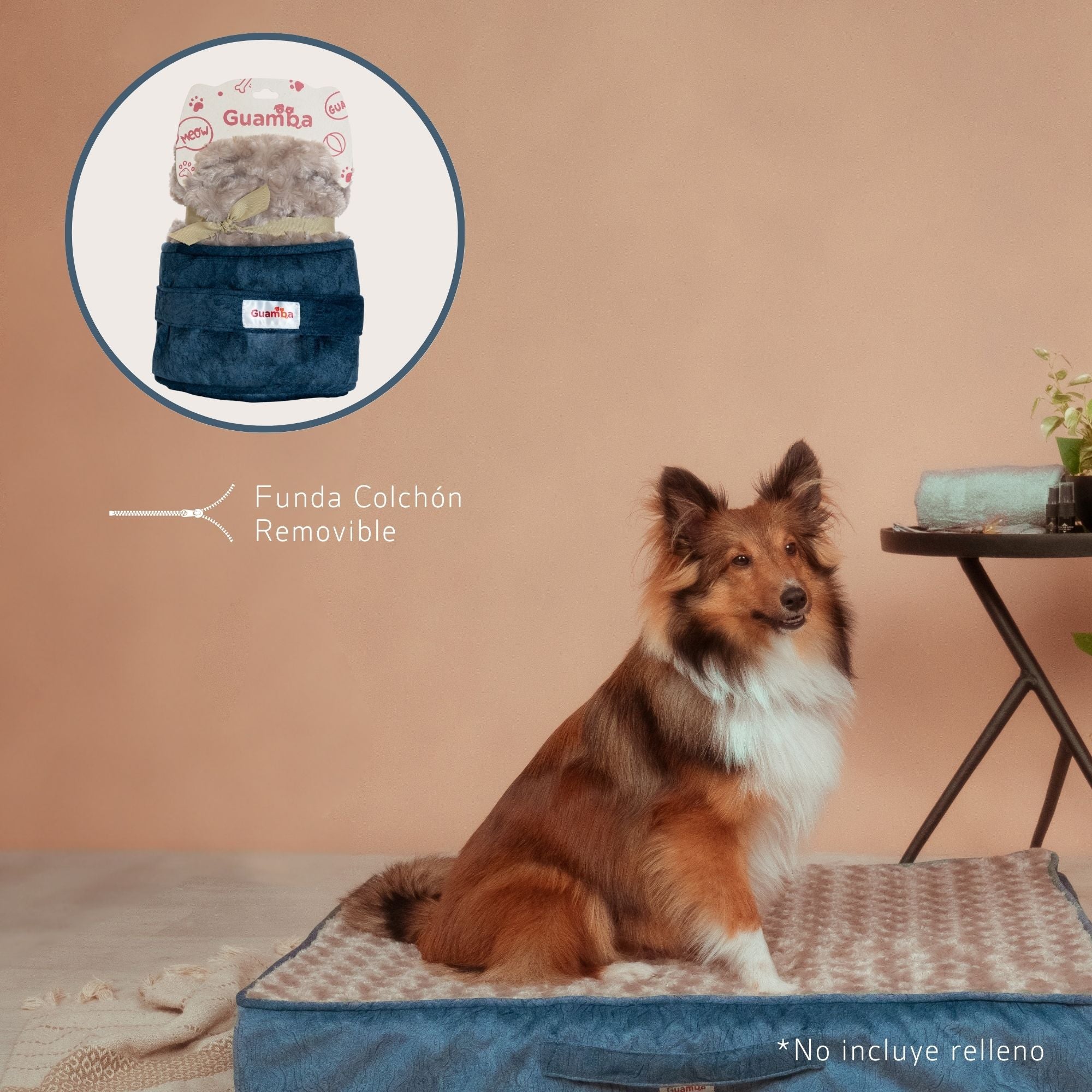 camas perro tipo colchon, con funda renovable y lavable