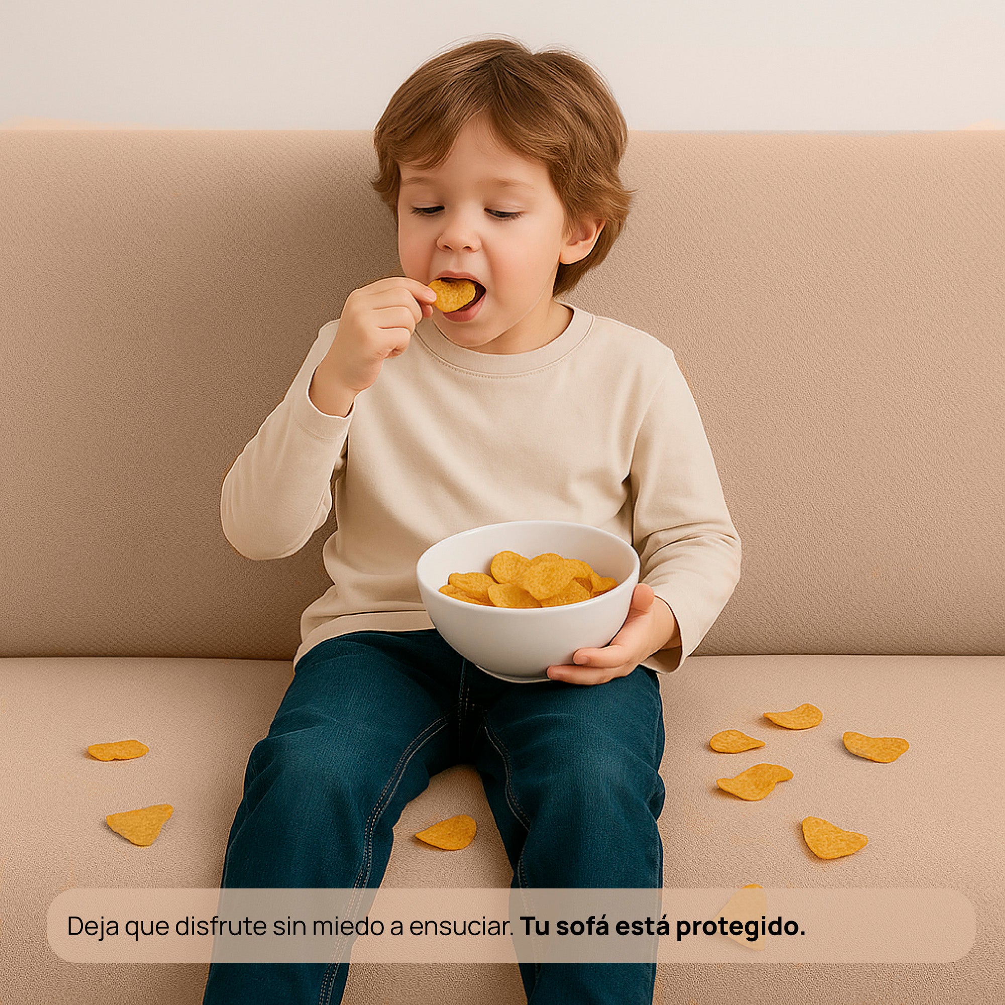 Forro protector bielástico Java para sofá 3 puestos