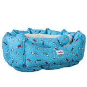 cama para perro azul