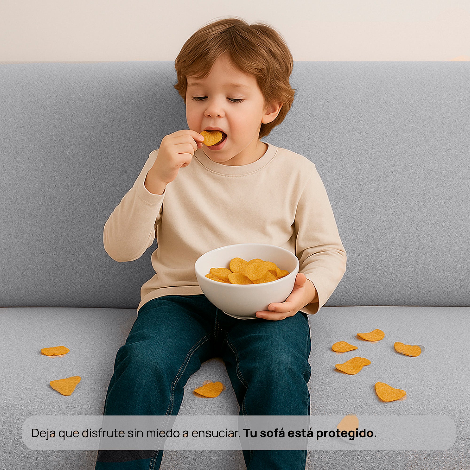 Forro protector bielástico Java para sofá 3 puestos