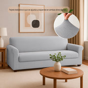 Forro protector bielástico Java para sofá 3 puestos