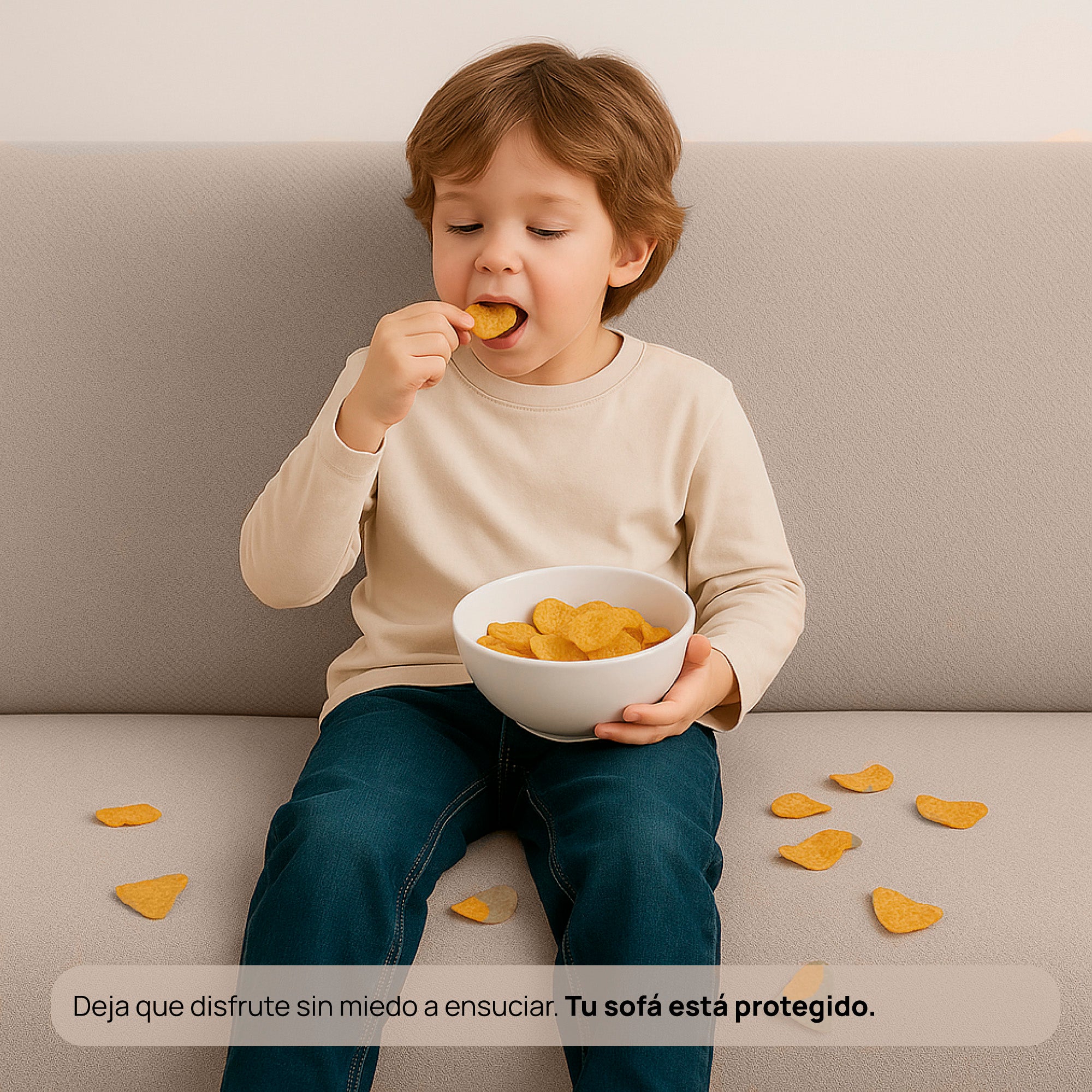 Forro protector bielástico Java para sofá 3 puestos