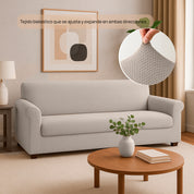 Forro protector bielástico Java para sofá 3 puestos