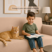 Forro protector bielástico Java para sofá 4 puestos