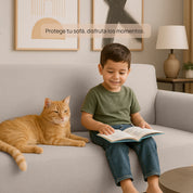 Forro protector bielástico Java para sofá 4 puestos