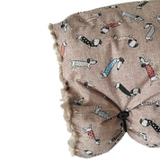 Cama para perro portable Guamba Travel Roll Teckel Beige