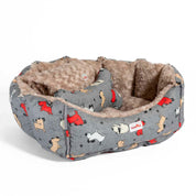 Camas estampadas en combo para mascota