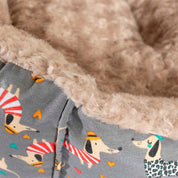 Camas estampadas en combo para mascota