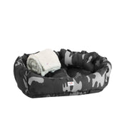 Camas estampadas en combo para mascota