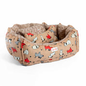 Camas estampadas en combo para mascota