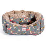 Camas estampadas en combo para mascota