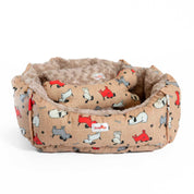 Camas estampadas en combo para mascota