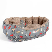 Camas estampadas en combo para mascota