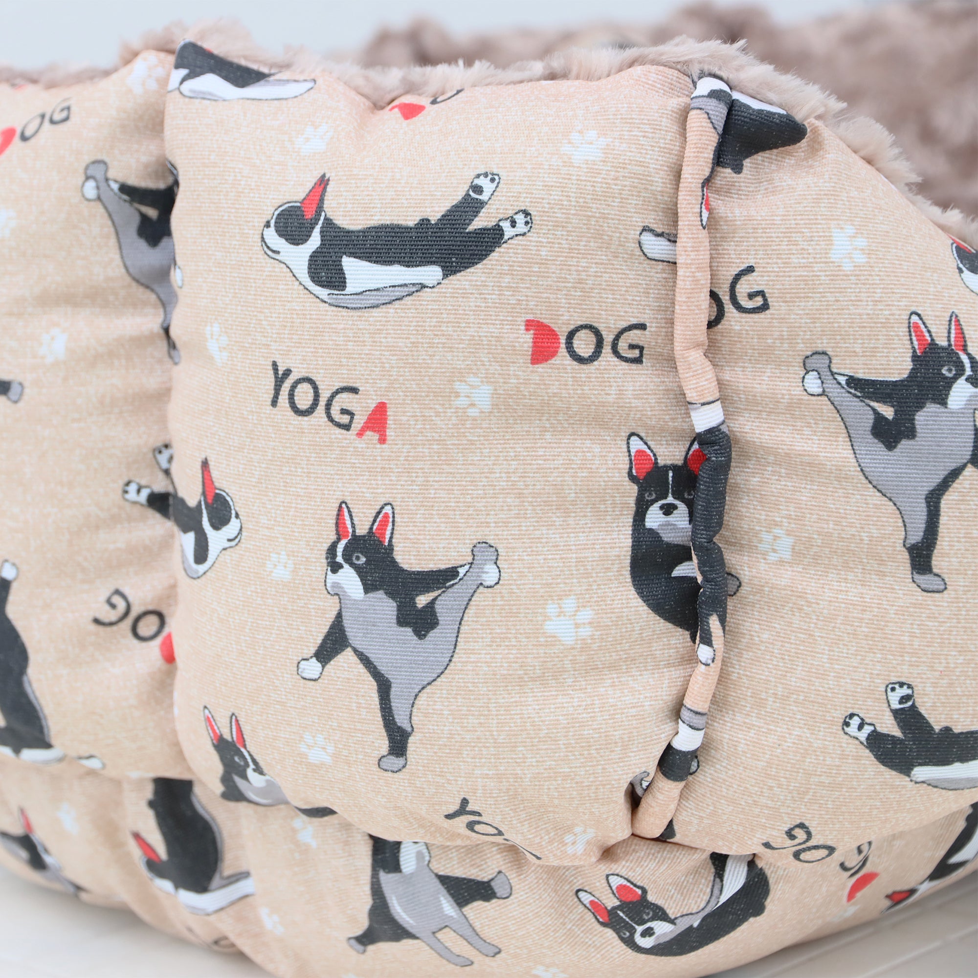 Camas estampadas en combo para mascota