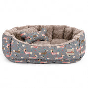 Camas estampadas en combo para mascota