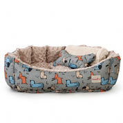 Camas estampadas en combo para mascota