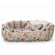 Camas estampadas en combo para mascota