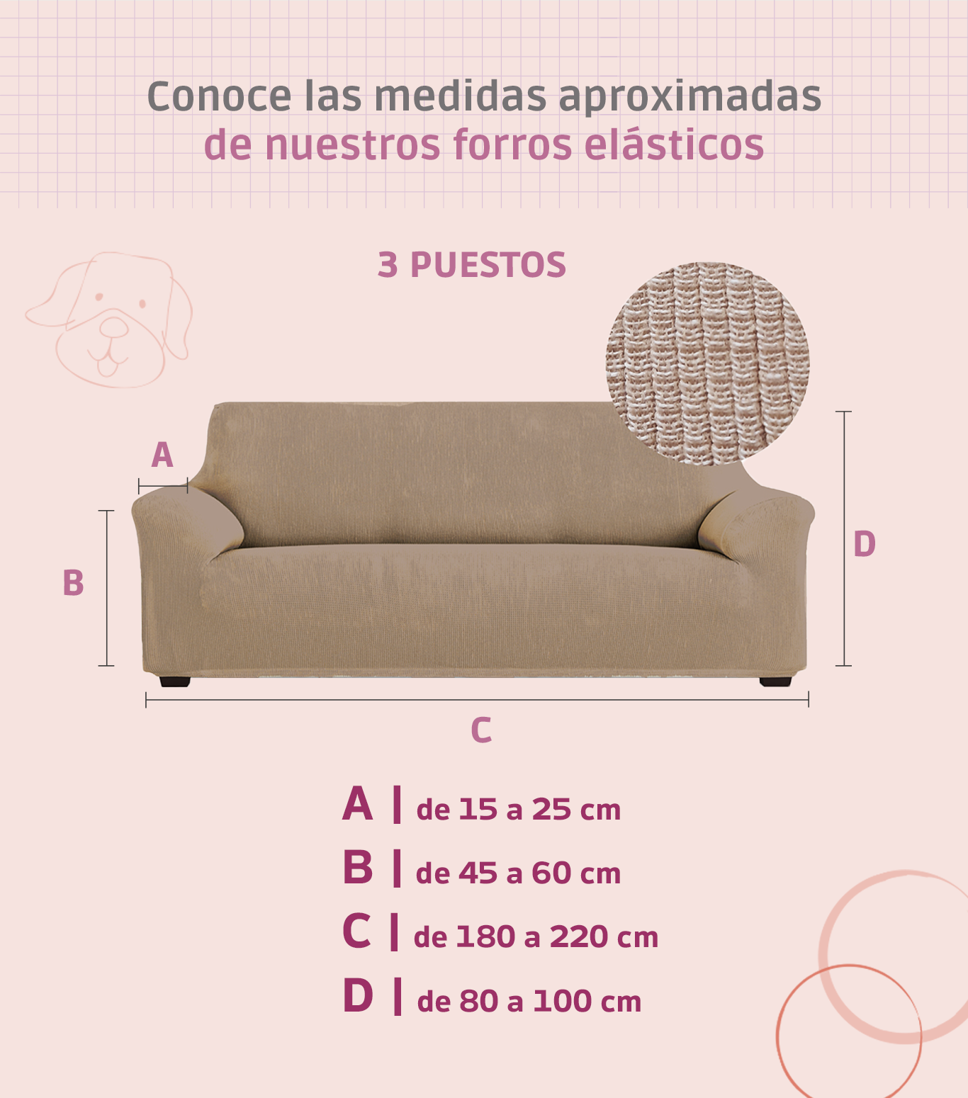 Forro Elástico Molat Sofá Chester