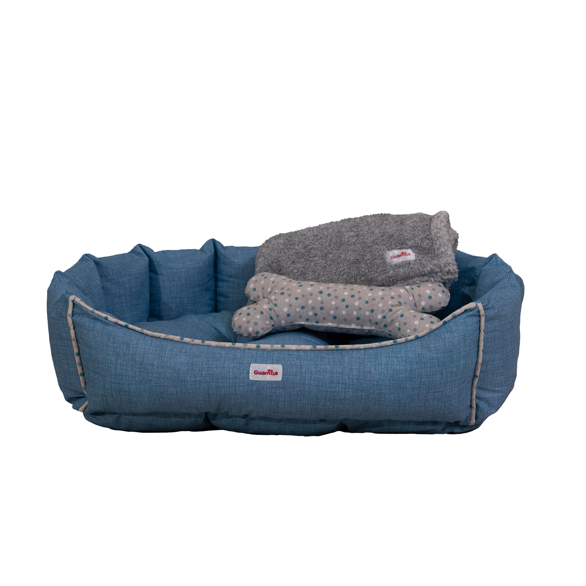 cojines para perro con manta y colchon
