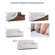 Funda elástica para sofá Trap 2 puestos