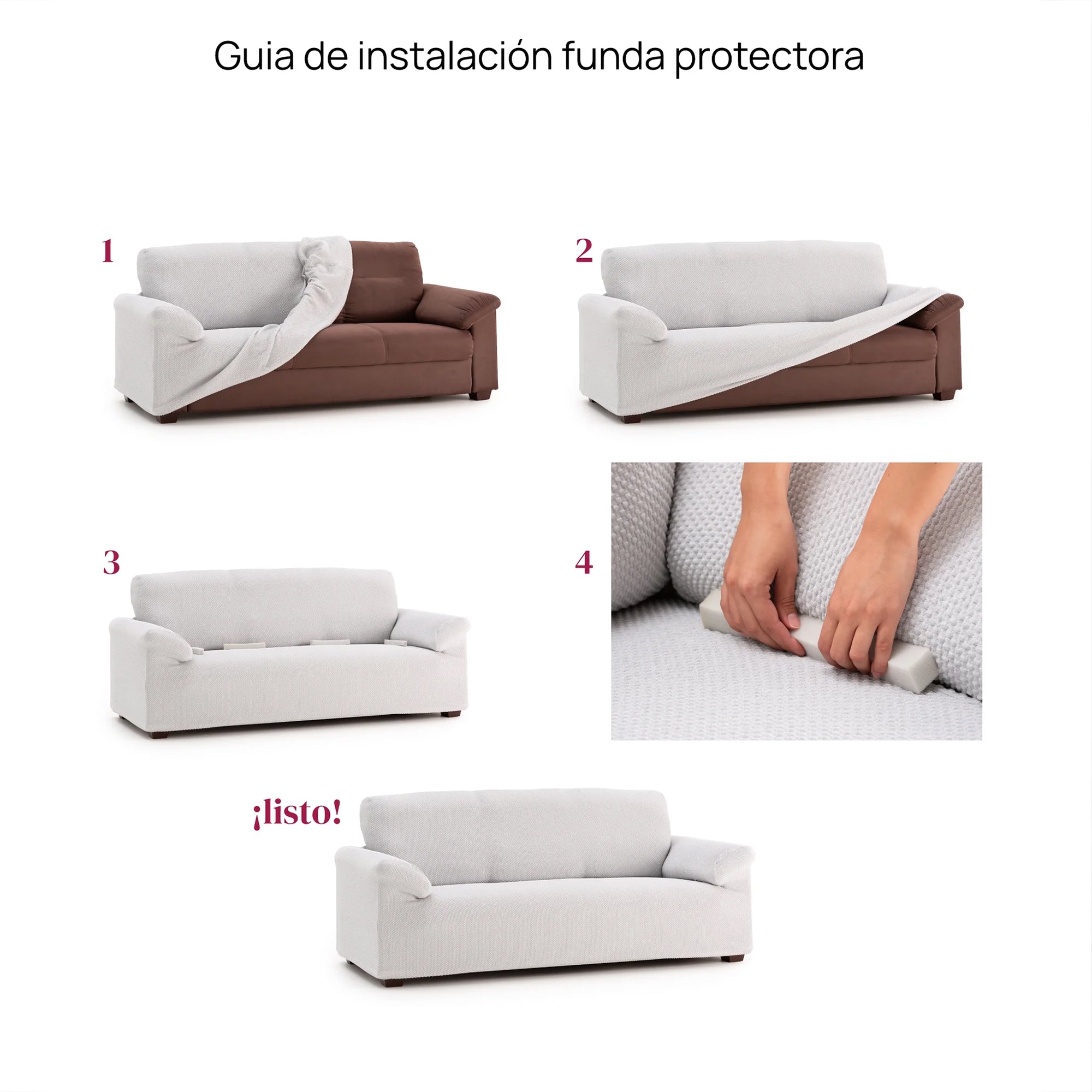 Funda elástica para sofá Trap 2 puestos