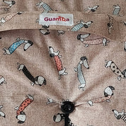 Cama para perro portable Guamba Travel Roll Teckel Beige