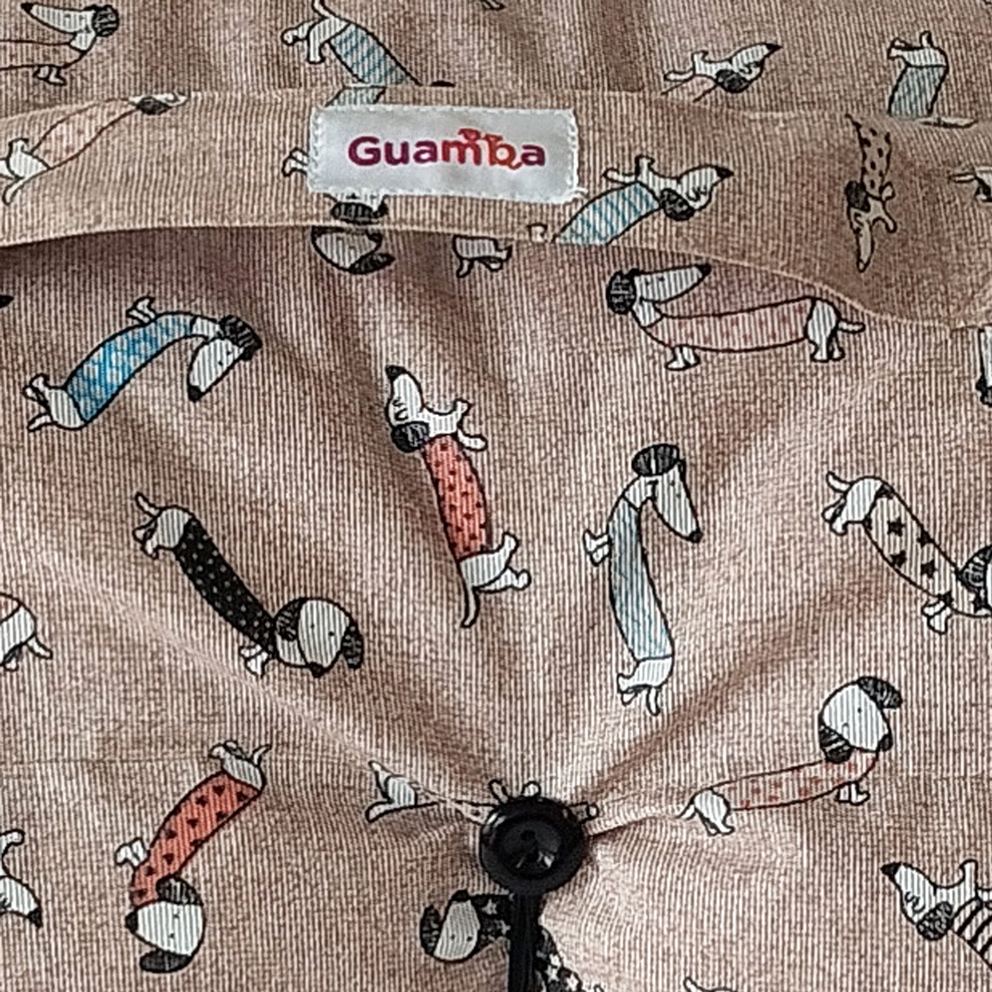 Cama para perro portable Guamba Travel Roll Teckel Beige