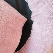 Cama para perro antiestrés tipo Donut con botón