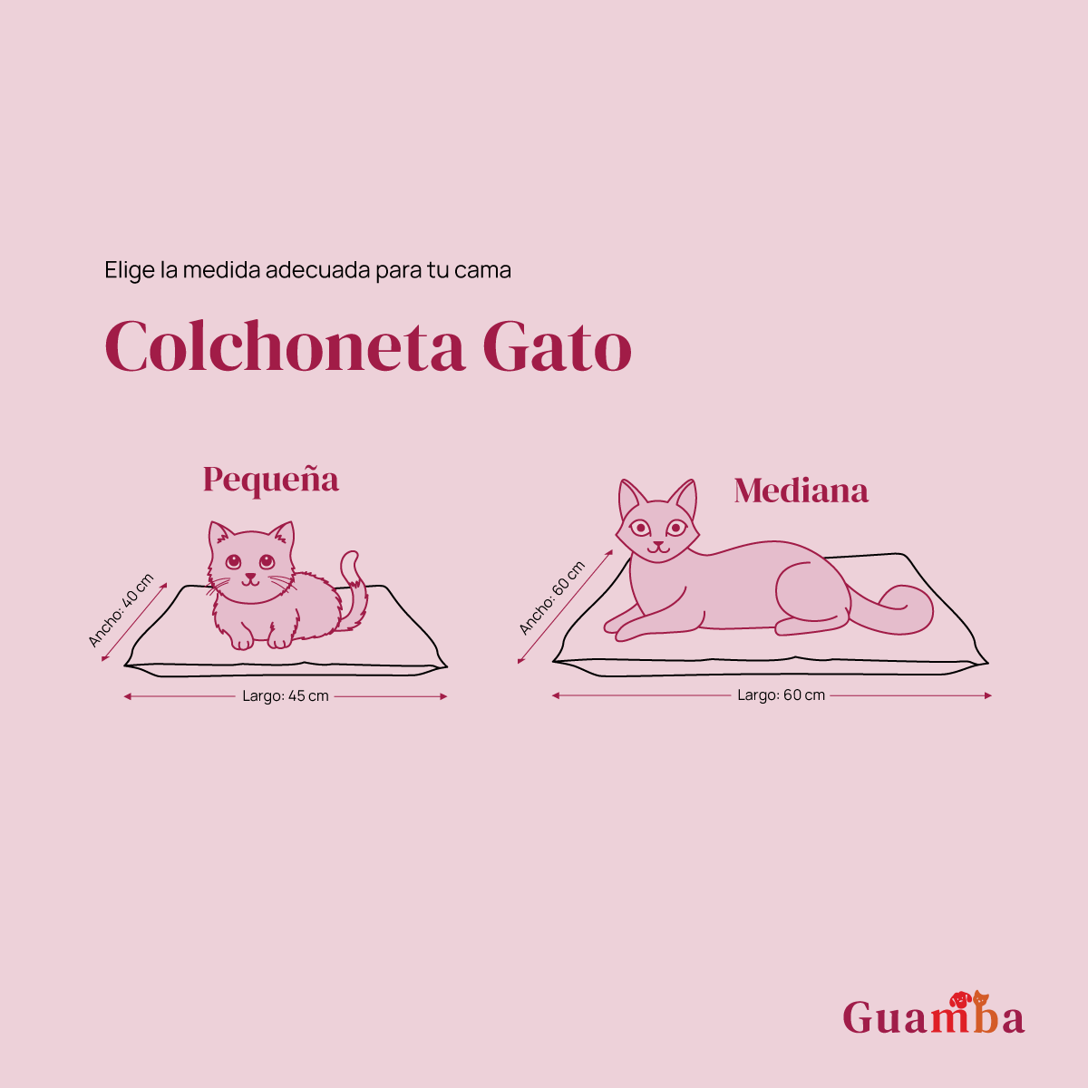 Colchoneta Guamba para gato