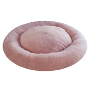 Cama para perro antiestrés tipo Donut con botón