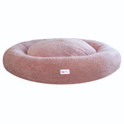 Cama para perro antiestrés tipo Donut con botón