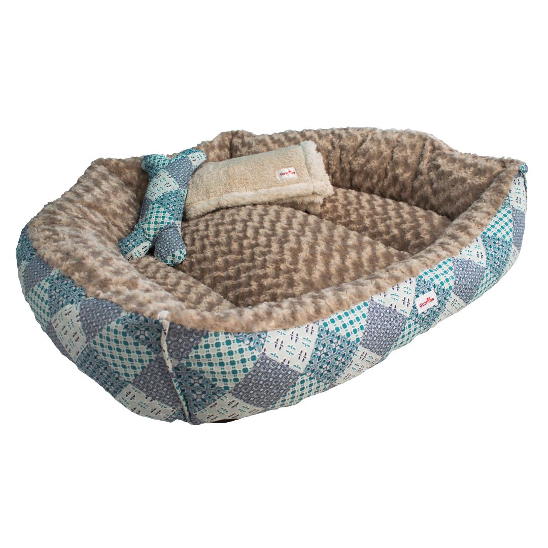 cama dona para perros con manta grande