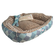 cama dona para perros con manta grande