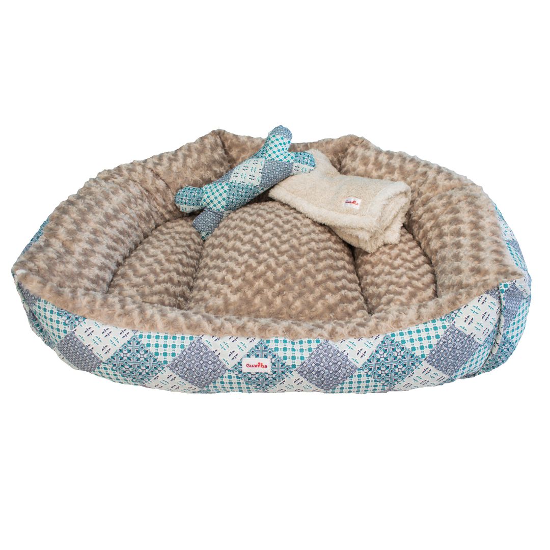 cama dona para perros con manta medianos