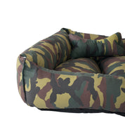 Combo Cama para perro Camuflaje
