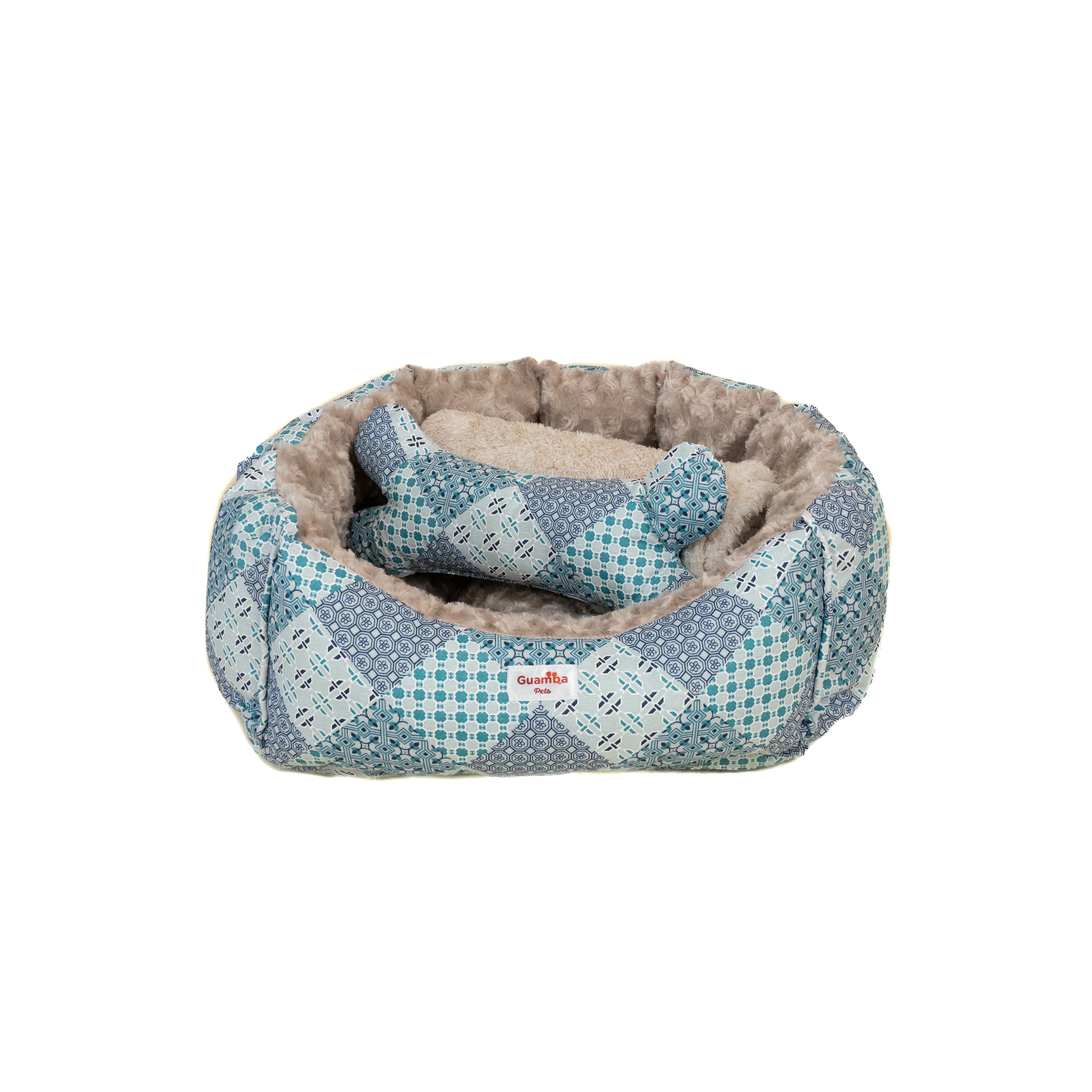 cama dona para perros con manta comoda